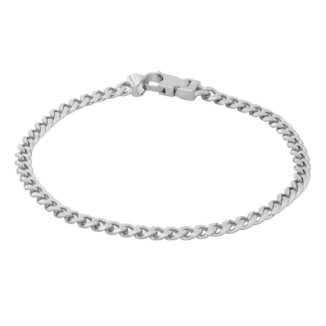 King Ice 4mm Miami Cuban Link Bracelet - White Gold - WHITE GOLD
